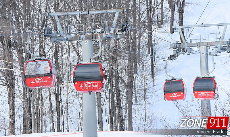 Mont-Ste-Anne : Une gondole (télécabine) s'est détachée de la remonte pente