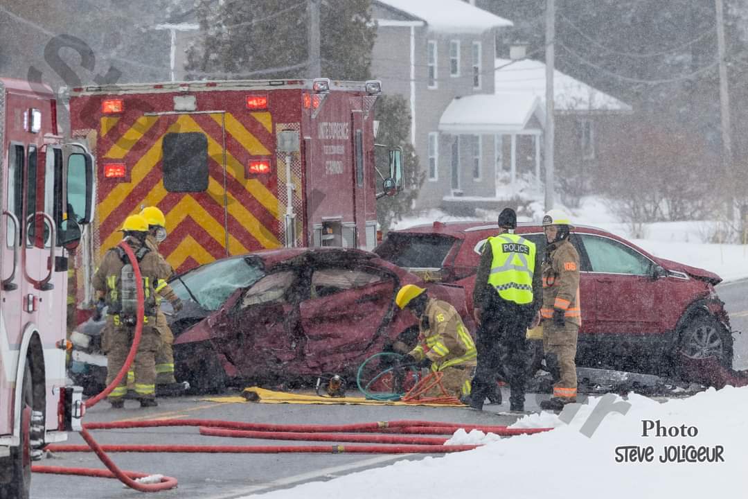 Accident à St-Basile de Portneuf - Un mort et un blessé grave