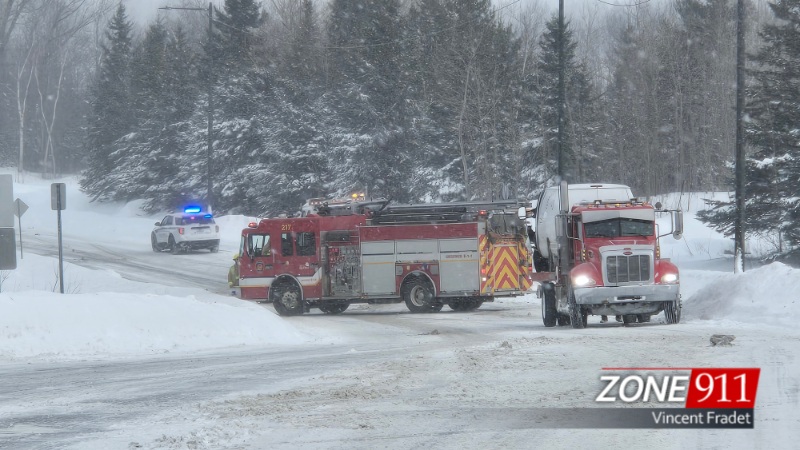 Accident collision frontale sur le boulevard Lloyd Welch à Beauport 