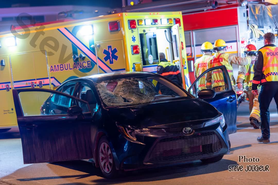 Grave accident impliquant un piéton et une véhicule