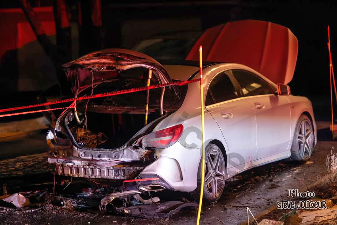 Incendie criminel à Lévis: le suspect prend la fuite en VTT