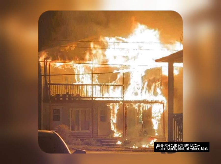 Incendie majeur à Notre-Dame-Auxiliatrice-de-Buckland