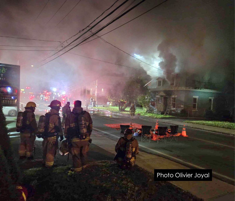 Une maison centenaire détruite par un incendie à St-Hyacinthe 