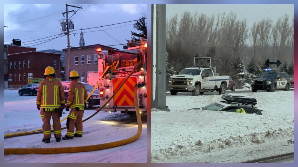 INFOS EN BREF - Deux interventions - Accident sur la 20 à Lévis et début d'incendie dans un supermarché du quartier St-Sauveur à Québec